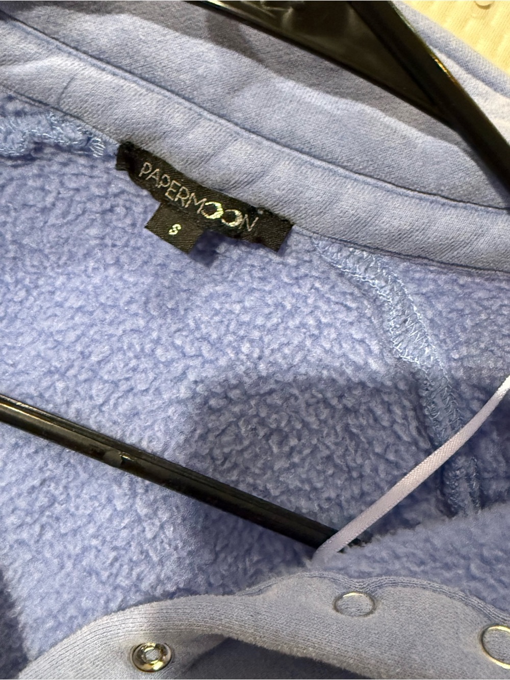 Papermoon Piper Snap Button Collared Sweatshirt - Picture 3 of 3